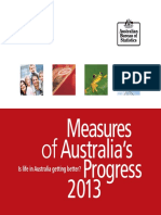 Of Australia's 2013 Progress Measures: Is Life in Australia Getting Better?