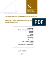 Prácticas en Pradivo World Trading