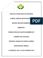 Métodos Numericos Segundo Trabajo