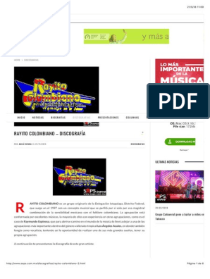 Rayito Colombiano - Discografía | PDF | Entretenimiento (general)