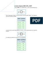 Las Funciones Lógicas AND OR 