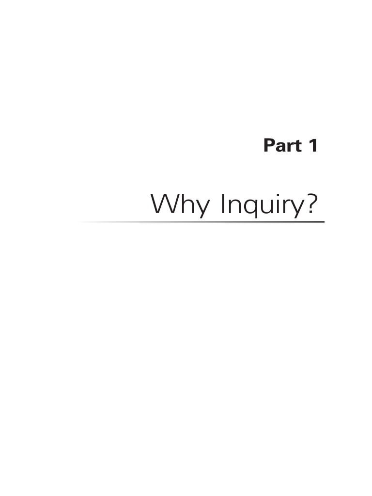 InquiryPart1 PDF | PDF | Science Education | Inquiry
