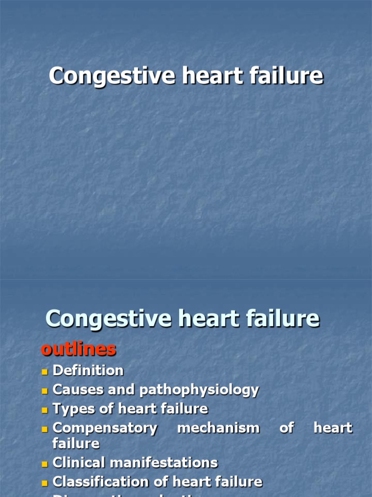 Congestive Heart Failure Nursing Care | PDF | Heart Failure | Internal ...