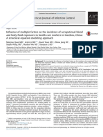 American Journal of Infection Control Volume 43 Issue 11 2015 (Doi 10.1016 - J.ajic.2015.07.014) Quan, Mingtao Li, Lezhi Yuan, Xiaoli Jiang, Zhixia Wang, Xuy - Influence of Multiple Factors On TH