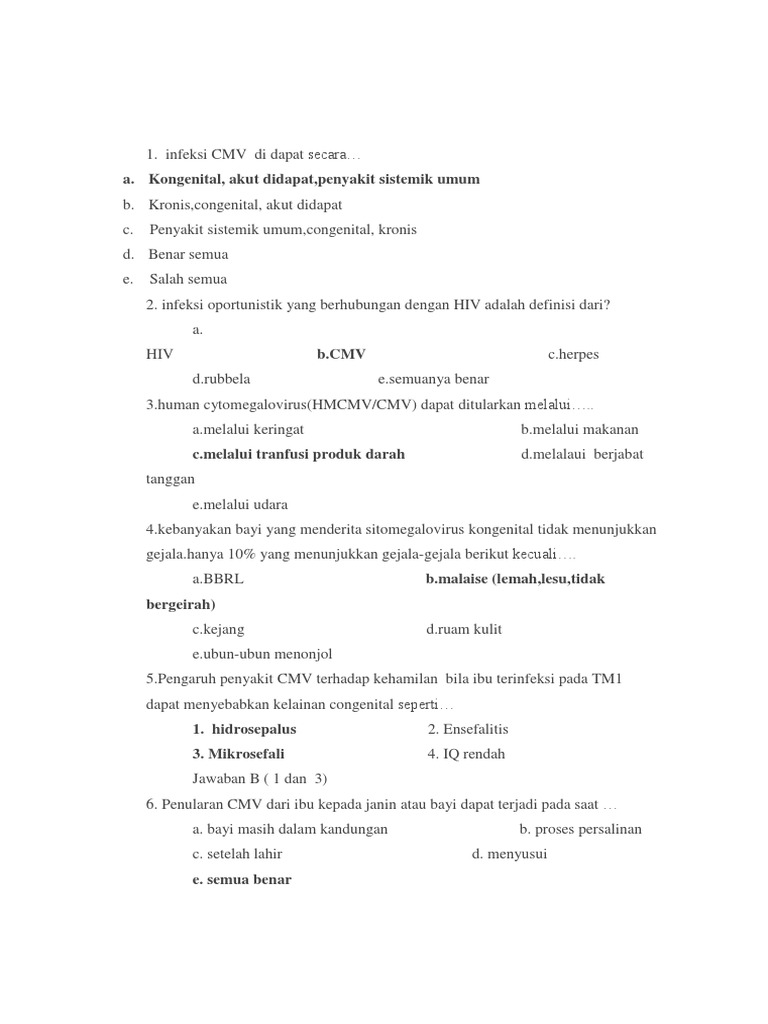Contoh Soal Maternal Dan Neonatal Docx