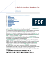 Análisis e Interpretación de Los Estados Financieros