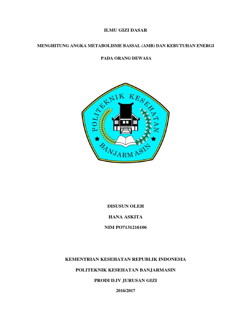 Menghitung Angka Metabolisme Bassal