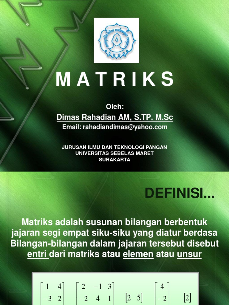 Matriks PDF | PDF