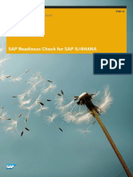 SAP Readiness Check for SAP S4HANA