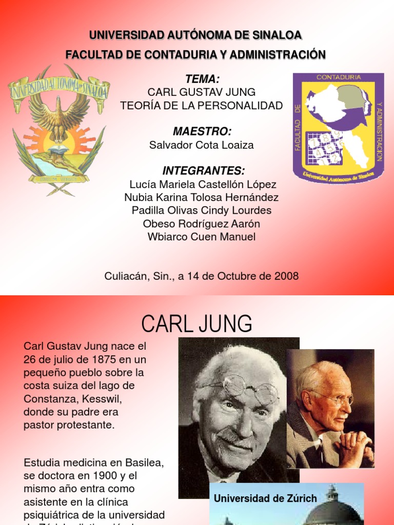Jung Teoria de La Personalidad 2 Carl Jung Psicologia