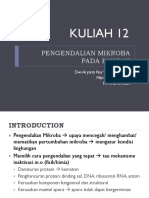 Kuliah 12. Pengendalian Mikroba Pada Pangan