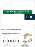 Corriente Alterna Sinusoidal Monofásica