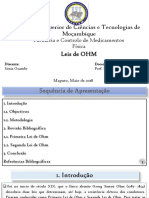 Leis de Ohm no circuito elétrico