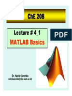 MATLAB Lecture 4 1