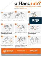 Handrub Steps for Proper Hand Hygiene