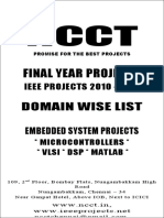 2 - 2010-11 - IEEE DOMAIN Wise Projects List - Embedded Electronics Electrical Communication - New Projects List