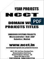 2 - 2010-11 - Embedded Projects Domain Wise Project Titles 2010 NCCT Final Year Projects