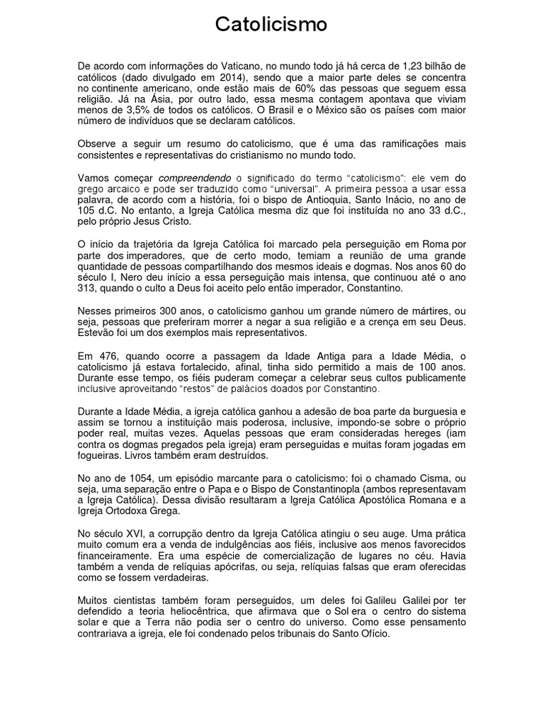 Catolicismo