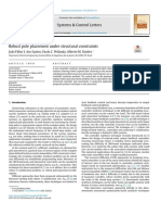 2018 Robust Pole Placement Under Structural Constraints