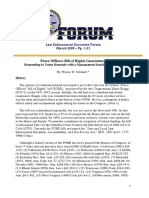 Peace Officers Bill of Rights Guarantees:: Law Enforcement Executive Forum March 2005 - Pp. 1-21