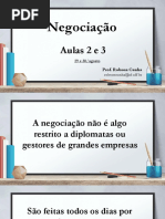 Aulas 2 e 3 - Negociação - 29 e 30 de Agosto