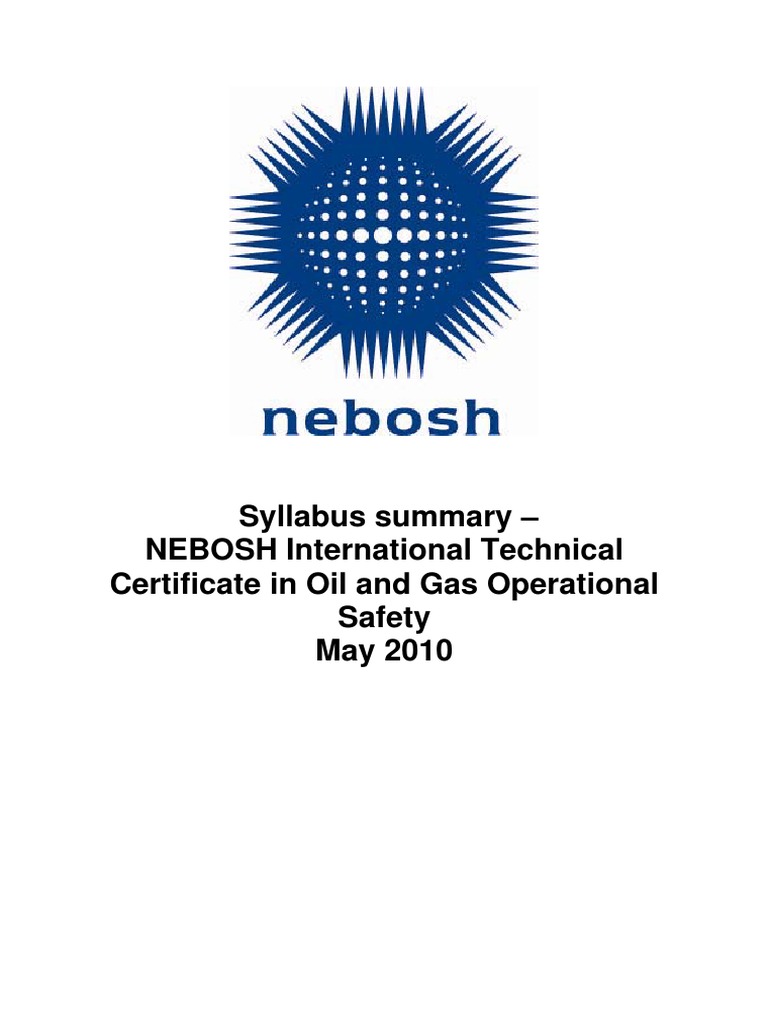 IOG Syllabus Summary May 201057201015928 PDF | PDF | Safety | Prevention
