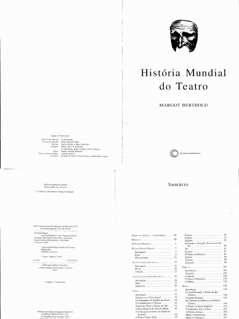 Historia Mundial Do Teatro image pic