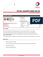 TOTAL QUARTZ 9000 5W-40: Dados Chaves