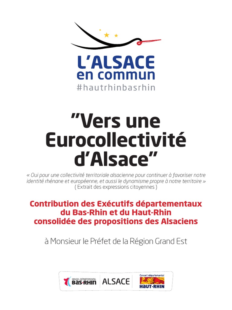 Eurocollectivité d'Alsace en 2050 | PDF | Union européenne | France