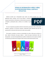 Guía para La Entrega de Informacion A Niños y Niñas en Situación de Discapacidad