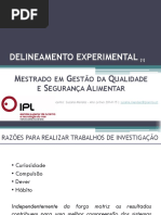Aula 1 - Delineamento Experimental