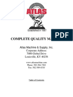 Atlas Machine & Supply, Inc Quality - Manual