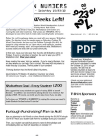 Walkathon Newsletter #4 - 09/24/10