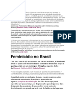 Feminicidio No Brasil