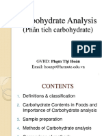 7 - Carbohydrate Analysis