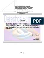 Relación Entre Los Derechos Económicos, Sociales y Culturales y Los Derechos Civiles y Políticos Desde La Perspectiva de Los Derechos Humanos.