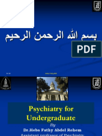 Psychiatry 6th Year Final Lecture 2012-2013
