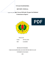 Tugas Oleokimia Review Jurnal ": Nigerian Jatropha Curcas Oil Seeds: Prospect For Biodiesel Production in Nigeria"