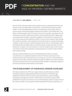 Market Concentration and the Importance of Properly Defined Markets