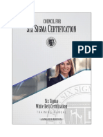 Six Sigma White Belt Certification Training Manual - CSSC 2018-06