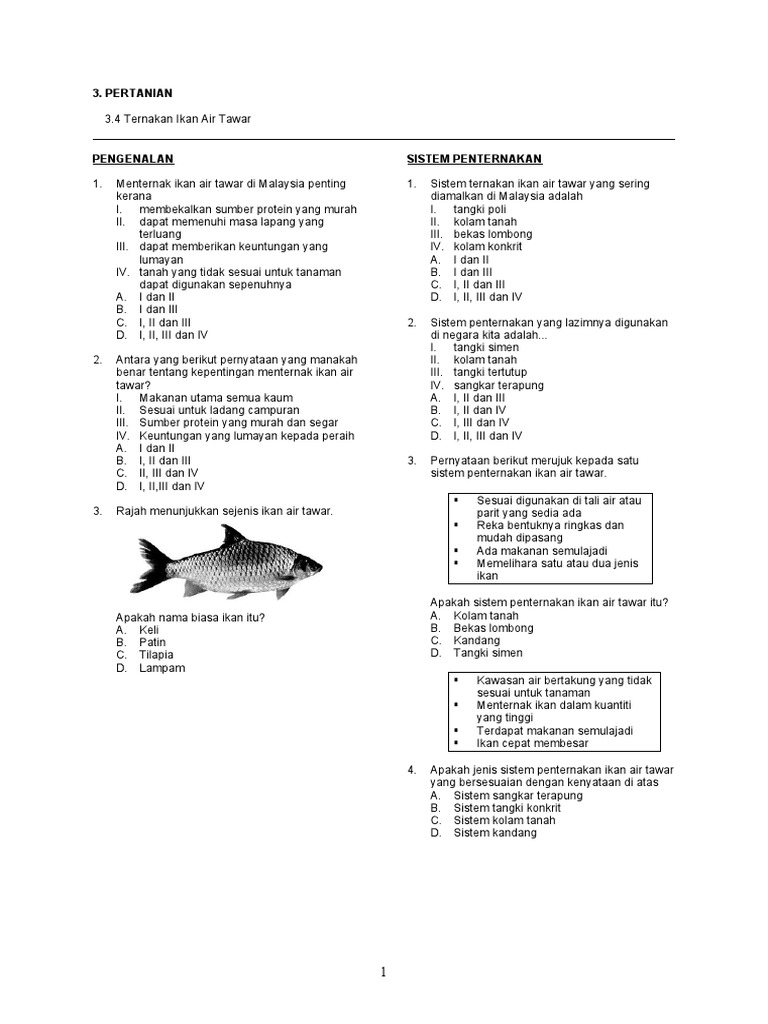 Detail Tentang Penternakan Ikan Air Tawar