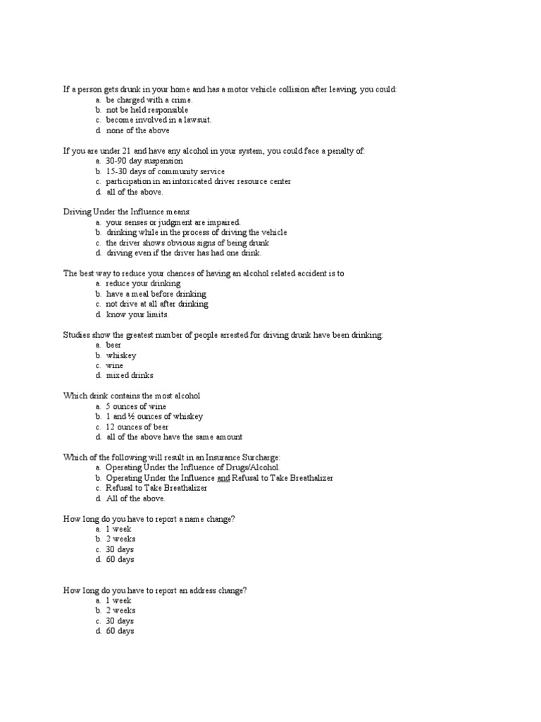 Chapter 6 & 7 | PDF | Driving Under The Influence | Alcohol Intoxication