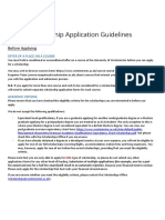 Scholarship Application Guidelines Explained