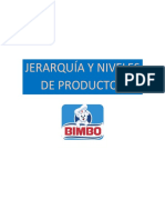 Jerarquía y Niveles de Productos