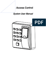 X6 Access Control System User Manual 20160229