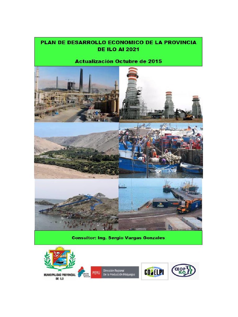 Plan De Desarrollo Economico De Ilo Actualizacion 2015 Final Pdf