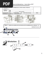 Evaluación de Matemáticas JUNIO