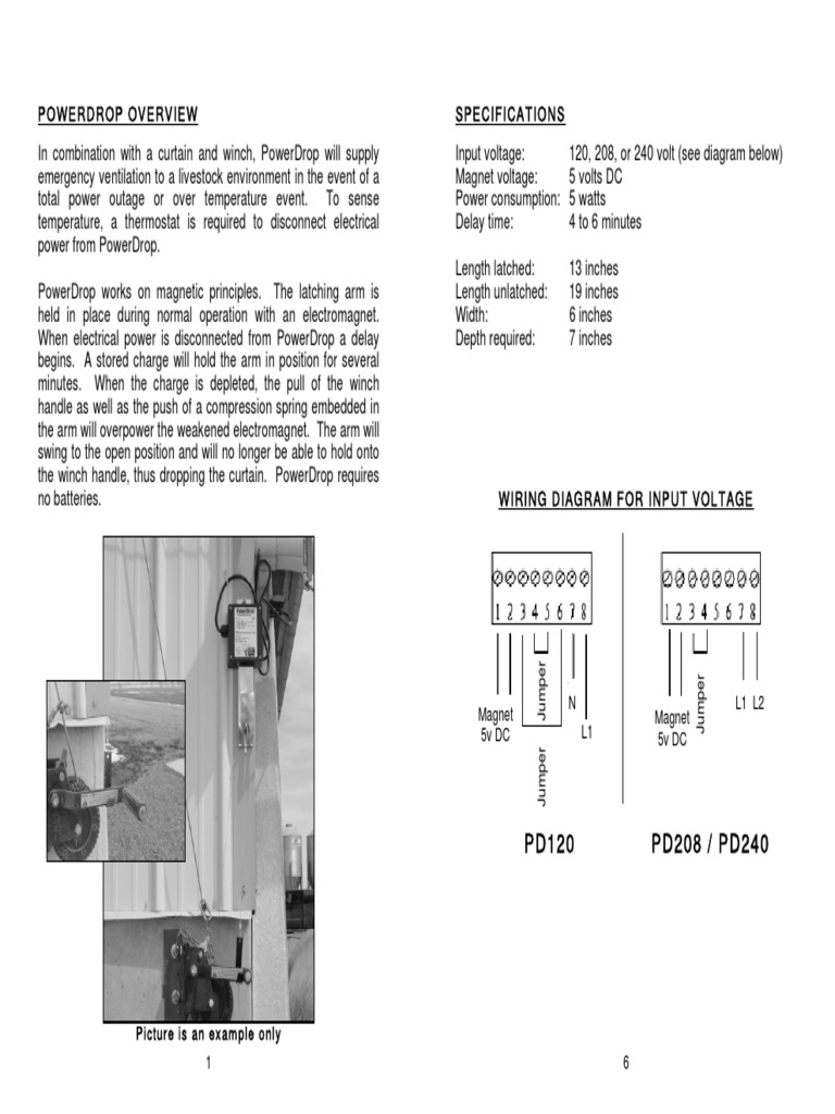 PowerDrop Emergency Ventilation System | PDF | Voltage | Fuse (Electrical)