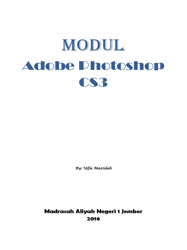 Modul Praktek Photoshop PDF | PDF