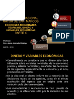 Parte x, Dinero y Variables Economicas